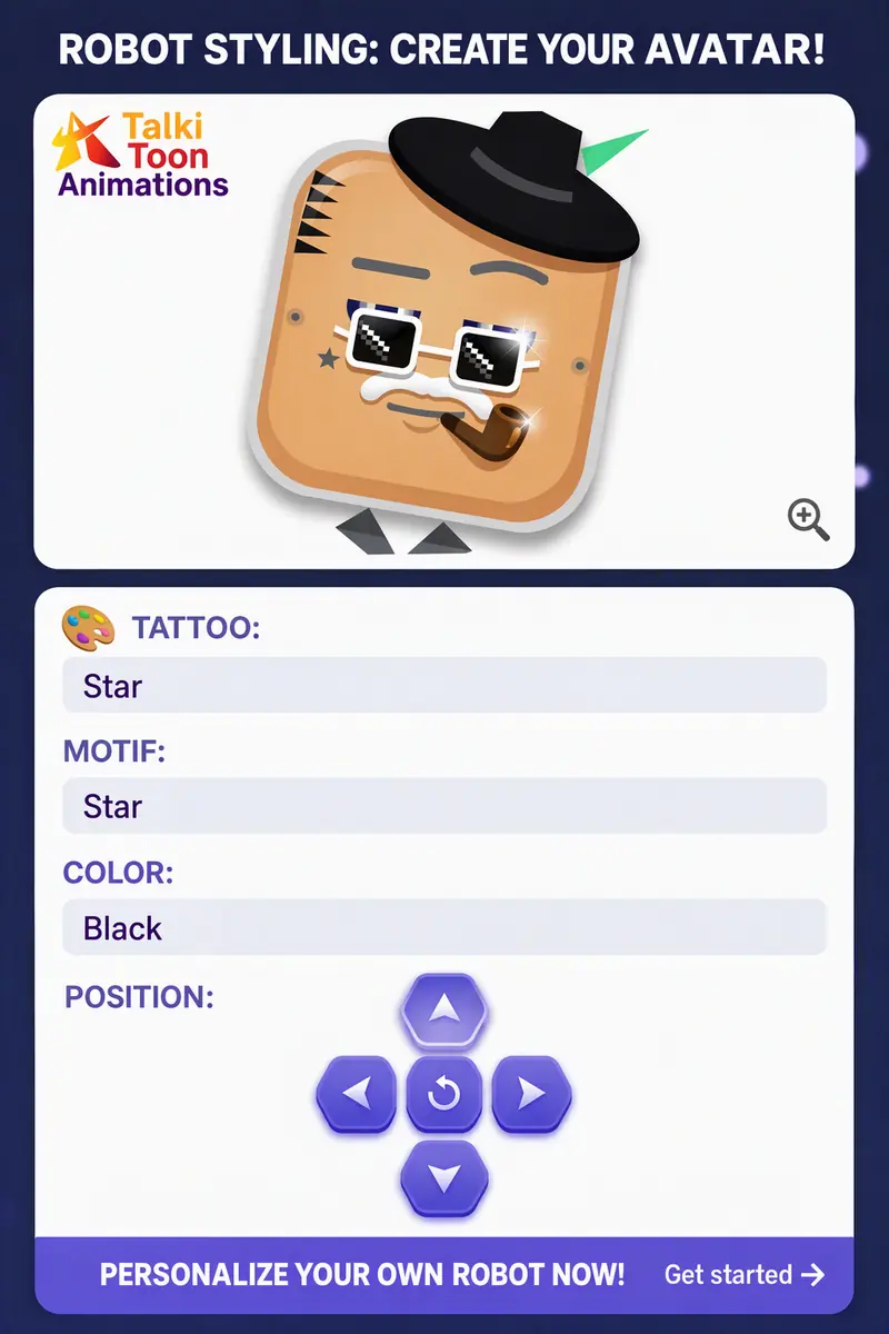 TalkiToon – Robot styling: create your avatar